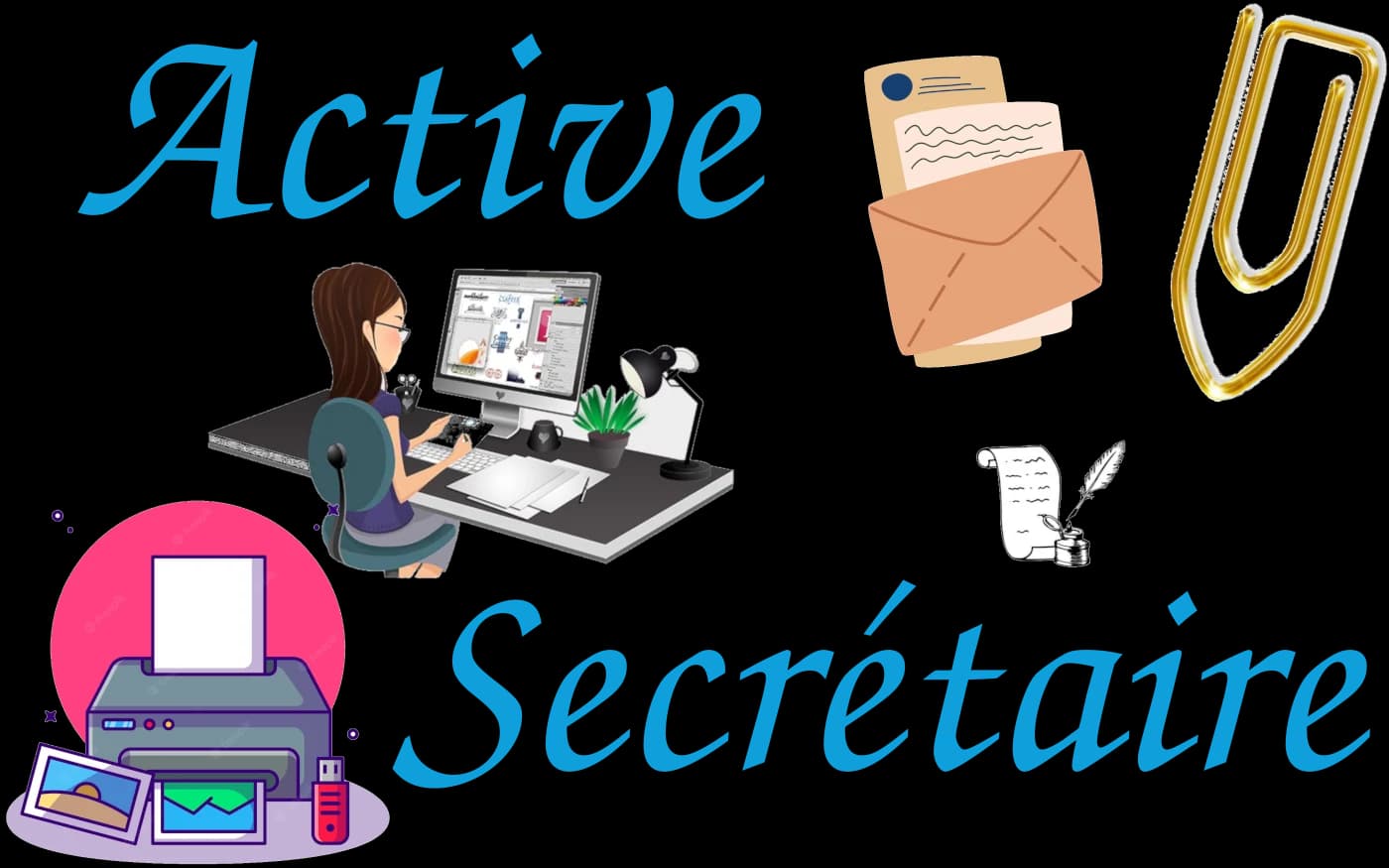 Bandeau de l'entreprise Active Secrétaire